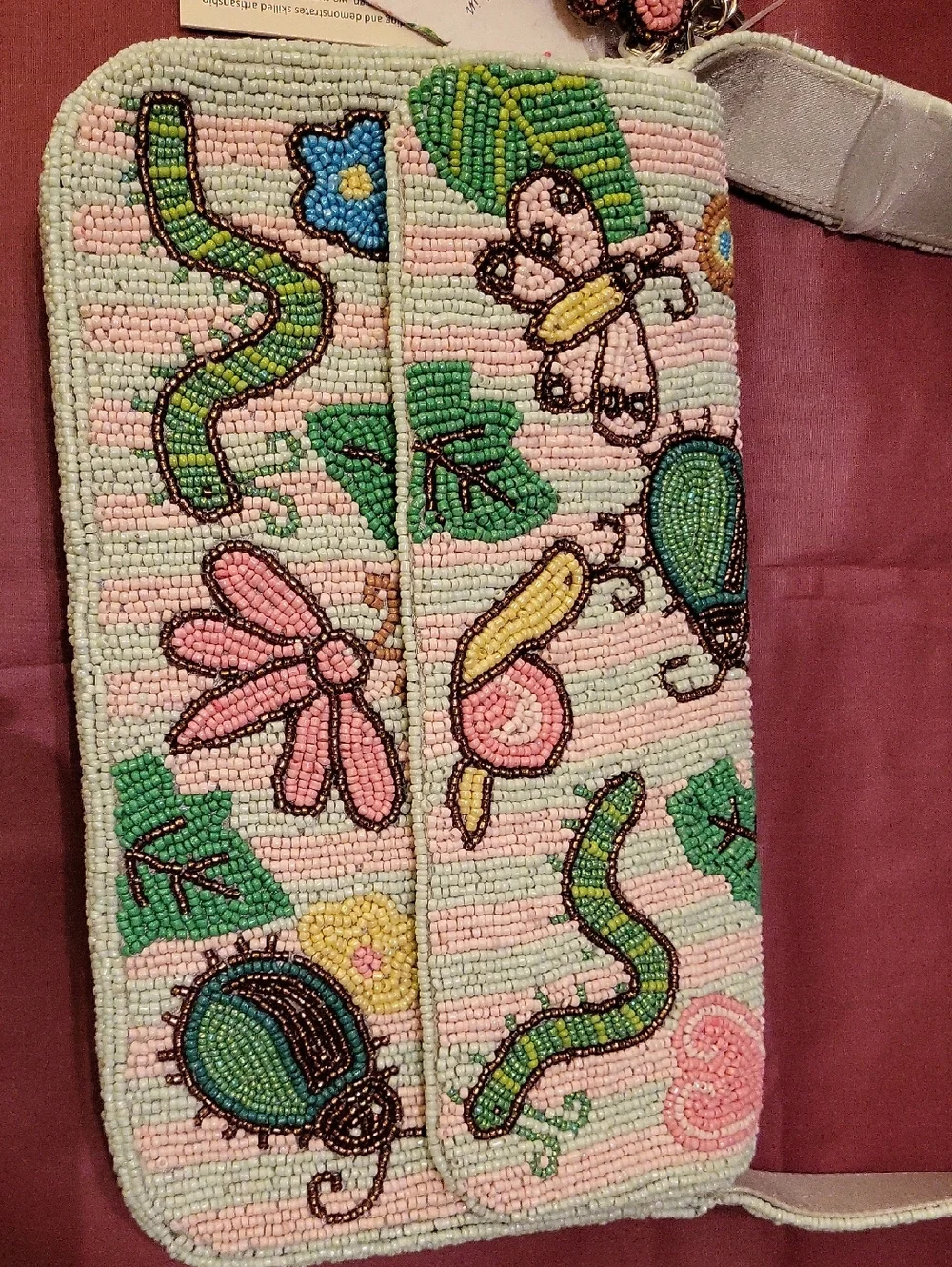 Handcrafted In India Insect Beaded Bnwt Ma Bug - Picture 2 of 6